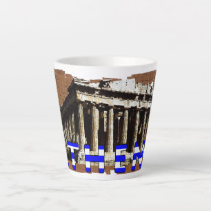 Caneca De Café Latte Latte Mug, Grécia de Atenas
