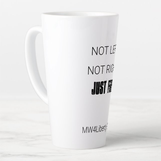 Caneca De Café Latte Latte Mug - "Não Deixou. Não Está Bem. Apenas Livr (Ângulo esquerdo)