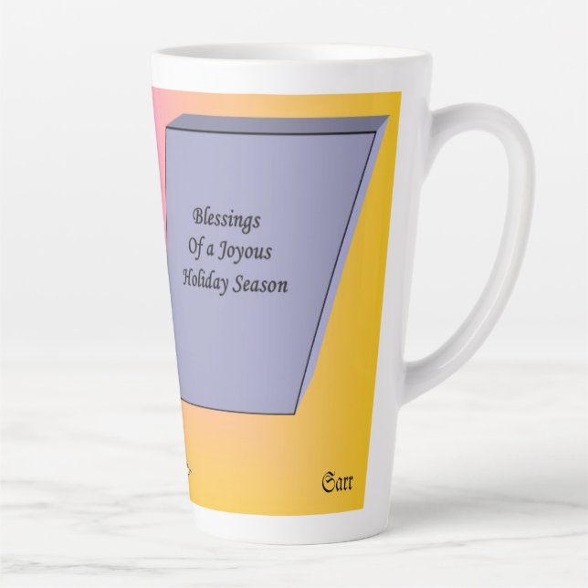 Caneca De Café Latte Latte Mug / Pastor de Natal (Direita)