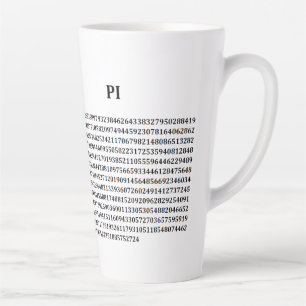 Caneca De Café Latte Latte Mug "PI"