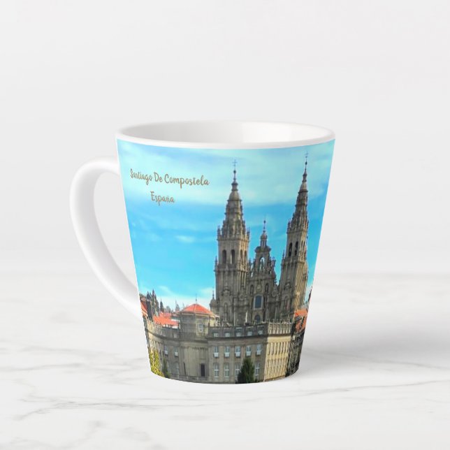 Caneca De Café Latte Latte Mug Santo James Way (Ângulo esquerdo)