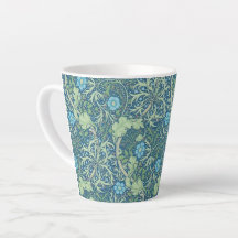 LATTE MUG : WILLIAM MORRIS : DESIGN MARINHA