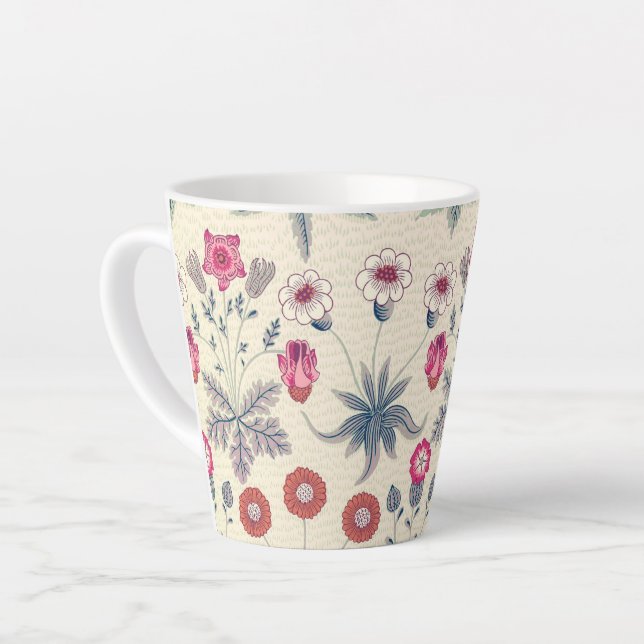 CANECA DE CAFÉ LATTE LATTE MUG: WILLIAM MORRIS : DIA (Ângulo esquerdo)