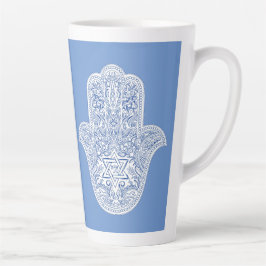 Caneca De Café Latte Latte Mugs - Hamsa - Judaica - Café Mug