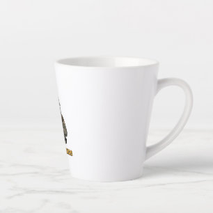 Caneca De Café Latte Latte Personalizado de Gato Militar British Shorth
