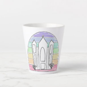 Caneca De Café Latte LDS Salt Lake City Temple Torre