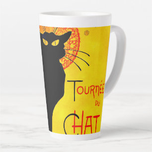Caneca De Café Latte Le Chat Noir Vintage