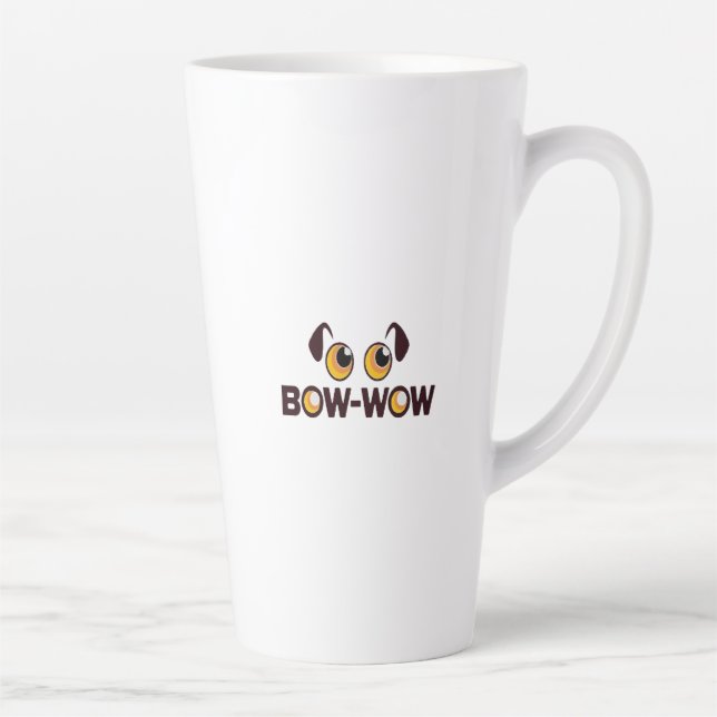 Caneca De Café Latte Lealdade de cães (Direita)