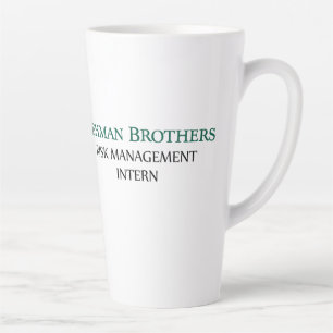 Caneca De Café Latte Lehman Brothers Risk Management Internado Mugs