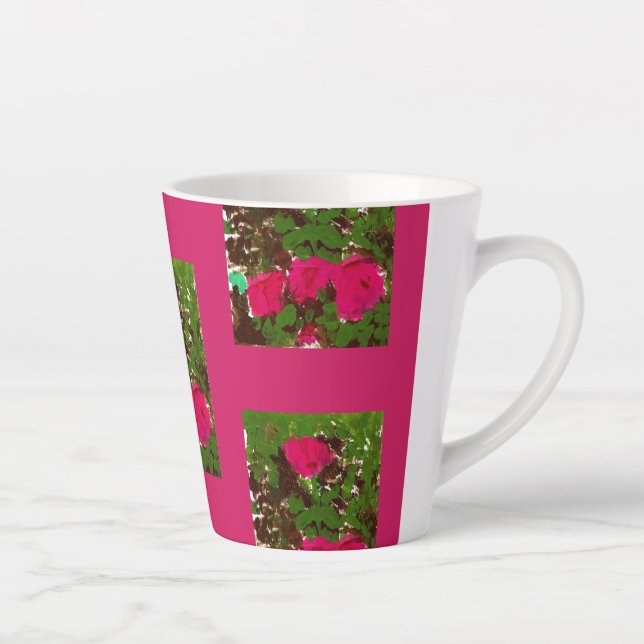 Caneca De Café Latte Leito de Rosas  (Direita)