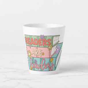 Caneca De Café Latte Leitores São Líderes