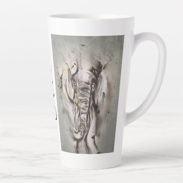 Caneca De Café Latte Léléphant (Direita)