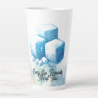Caneca De Café Latte Lembrança de Marshmallow Fofa