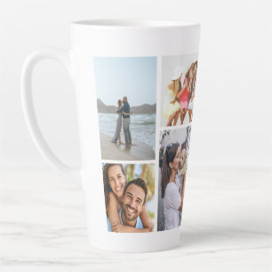 Caneca De Café Latte Lembrança Moderna de Múltiplas Fotos