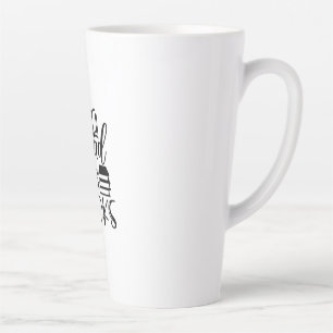 Caneca De Café Latte Lendo arte Ler mais livros