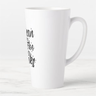 Caneca De Café Latte Lendo Arte Você Nunca Pode Ter Muitos Livros