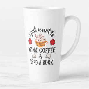 Caneca De Café Latte Ler Livro E Beber Café