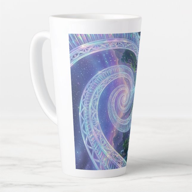Caneca De Café Latte L'Escalier Stellaire Infini (Ângulo esquerdo)