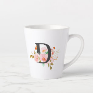 Caneca De Café Latte Letra D