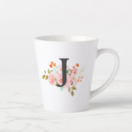 Caneca De Café Latte Letra J