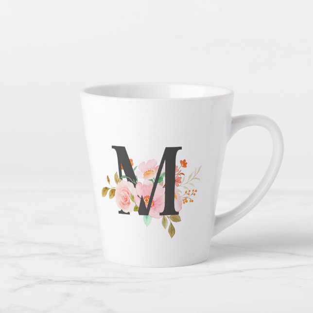 Caneca De Café Latte Letra M (Direita)