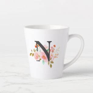 Caneca De Café Latte Letra N