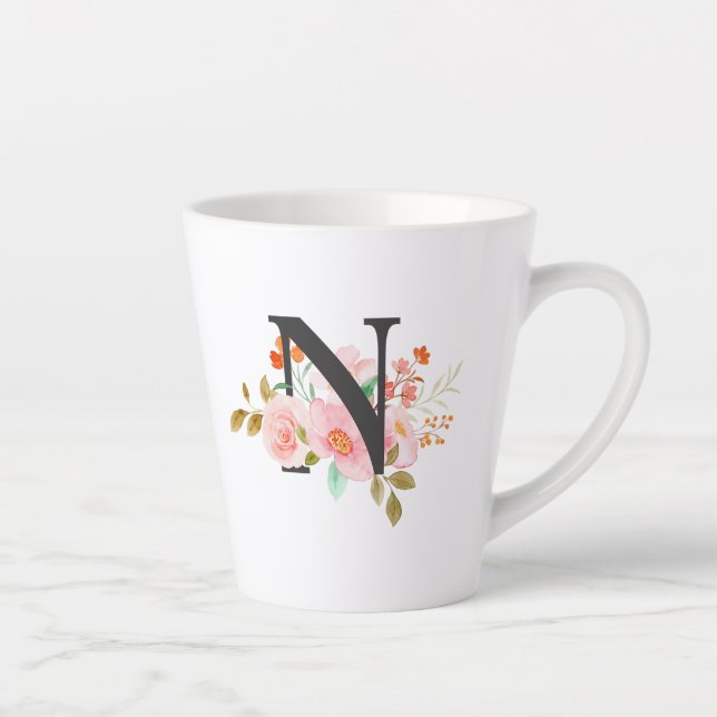 Caneca De Café Latte Letra N (Direita)