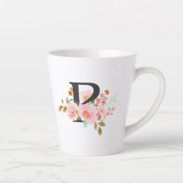 Caneca De Café Latte Letra P