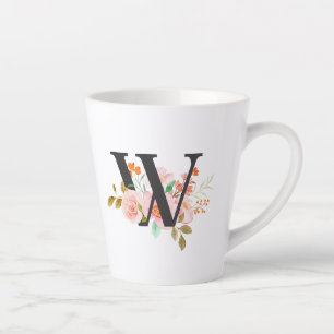Caneca De Café Latte Letra W