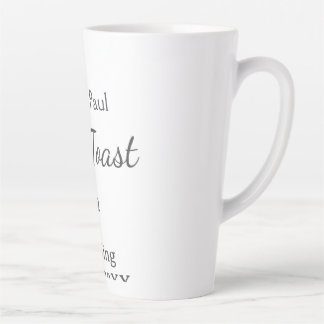 Caneca De Café Latte Let's toast to wedding add name date simple couple