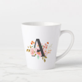 Caneca De Café Latte Letter A