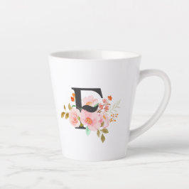 Caneca De Café Latte Letter F