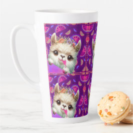 Caneca De Café Latte Lhama Atrevido