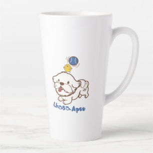 Caneca De Café Latte Lhasa apso bubu e guagua
