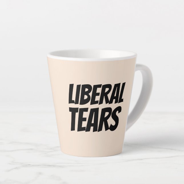 CANECA DE CAFÉ LATTE LIBERAL TEARS LATTE CAFÉ MUG (Ângulo direito)