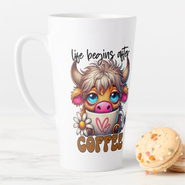 Caneca De Café Latte Life Begins After Coffee  (In Situ)