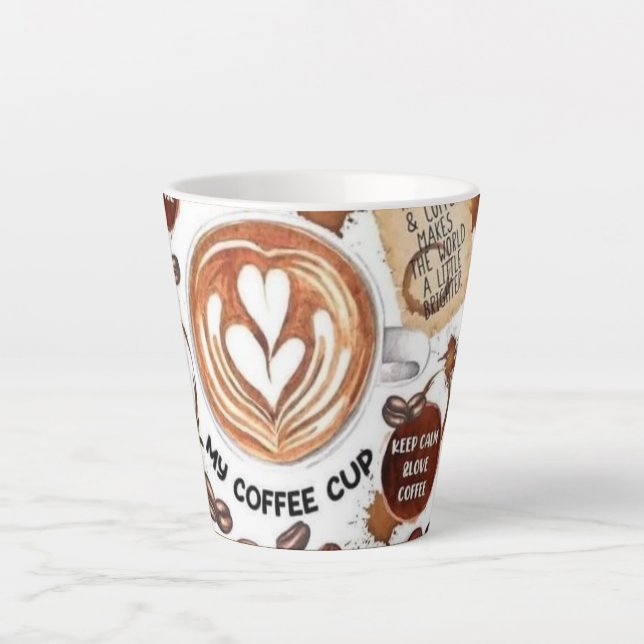 Caneca De Café Latte  like my coffee cup (Frente)