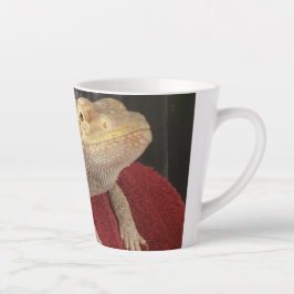 Caneca De Café Latte Lil' Murph Funny Cute Beared Dragon Lizard
