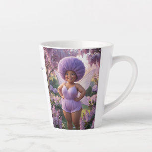 Caneca De Café Latte Lilac Fairy