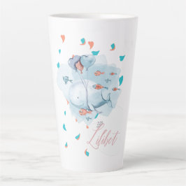 Caneca De Café Latte Lilibet Nomeado Baleia MÁGICA Presentes para Menin