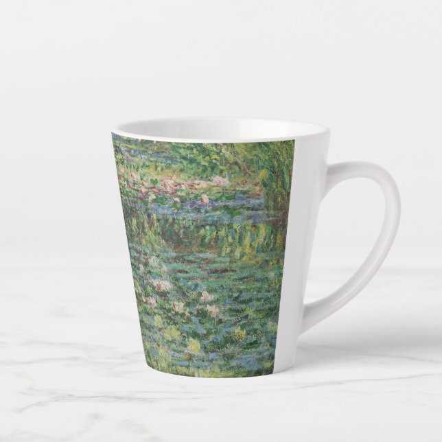 Caneca De Café Latte Lily Pond, Painting Oil Landscape, Monet (Direita)