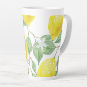 Caneca De Café Latte Limão Design