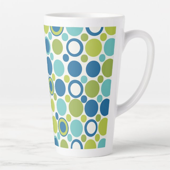 Caneca De Café Latte Limão MCM e Bolha Aqua (Direita)