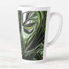 Caneca De Café Latte Lime Glow Metal Art