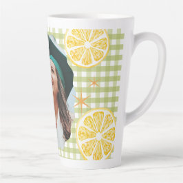 Caneca De Café Latte Limon Gingaham Recém-Formado