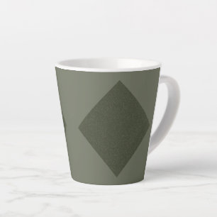 Caneca De Café Latte Limpe Diamond Moss Green Latte Mug - Personalizado
