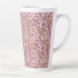 Caneca De Café Latte Linda cor rosa rosa rosa rosa