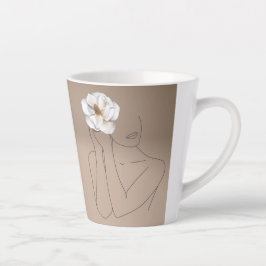 Caneca De Café Latte Lindas linhas, Magnolia