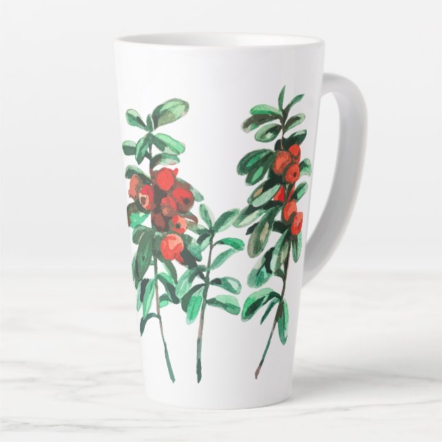 Caneca De Café Latte Lingonberry Coffee Mug (Ângulo direito)