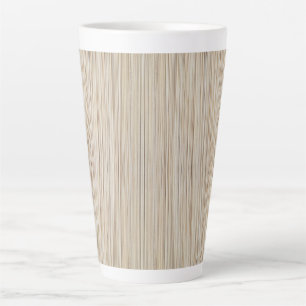 Caneca De Café Latte Linhas marrons abstratas fofas design